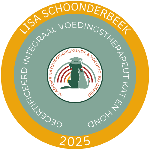 Gecertificeerd Integraal voedingstherapeut kat en hond - Lisa Schoonderbeek